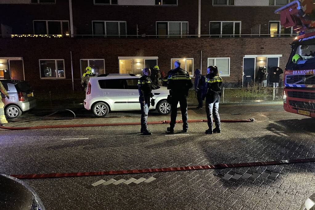 Brand in woning snel geblust