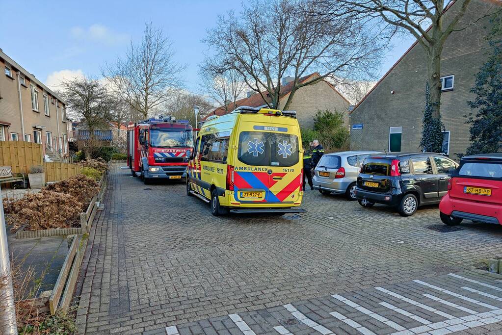 Bewoonster gewond door keukenbrand