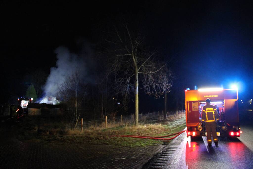 Veel rookontwikkeling bij uitslaande brand