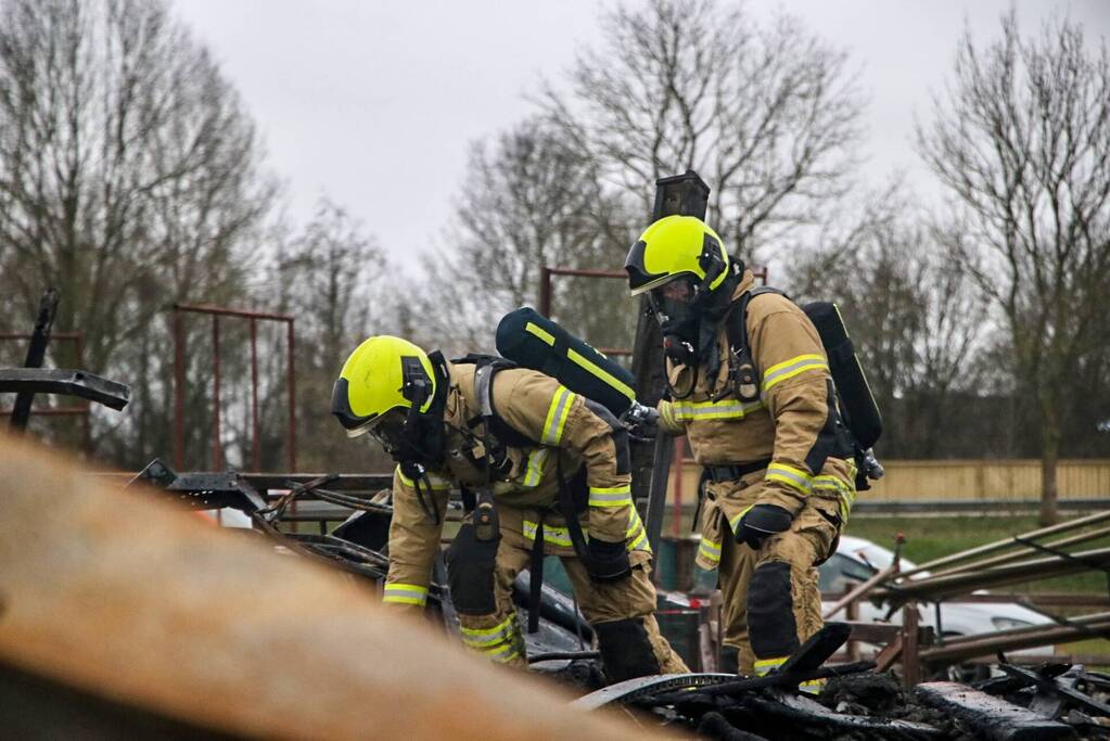 Grote brand verwoest schuur