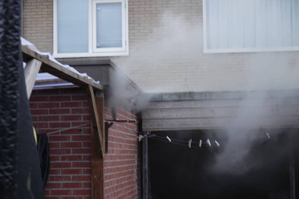 Brand in schuur door kortsluiting