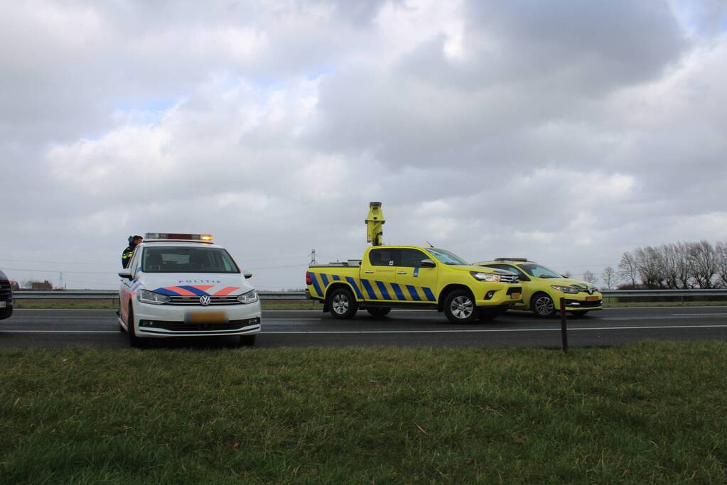 Schade aan bestelbus door harde wind