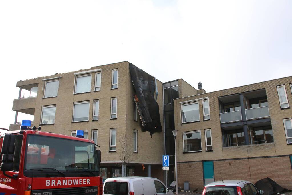 Meerdere daken losgewaaid door Eunice