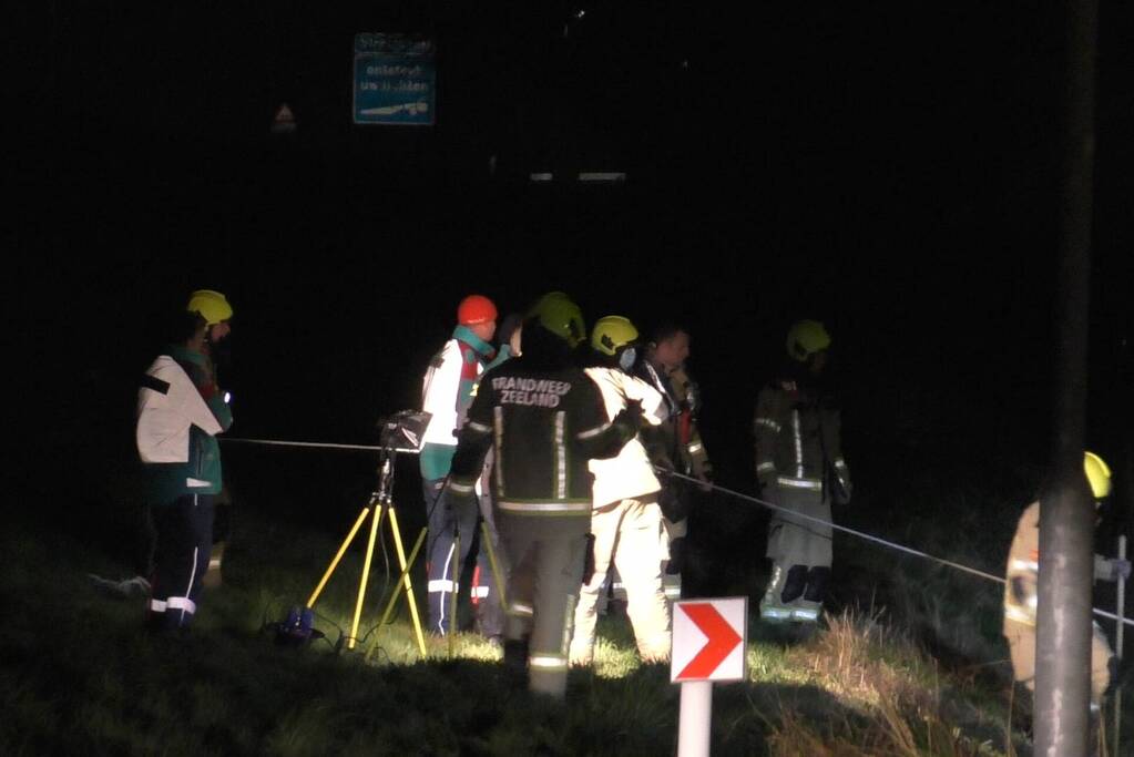 Auto aangetroffen in sloot