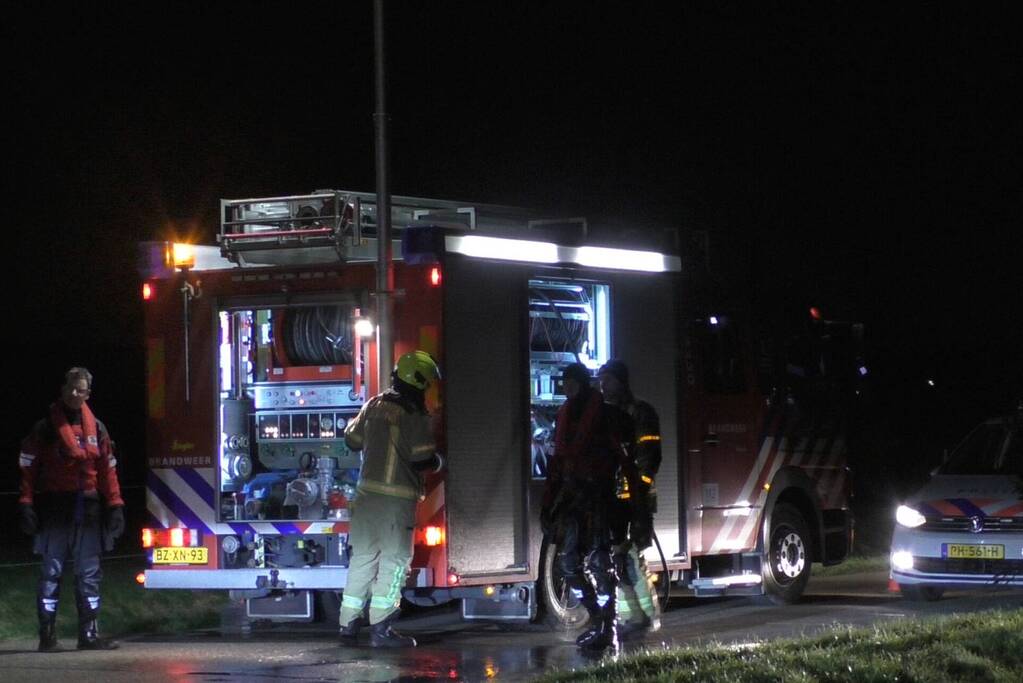 Auto aangetroffen in sloot