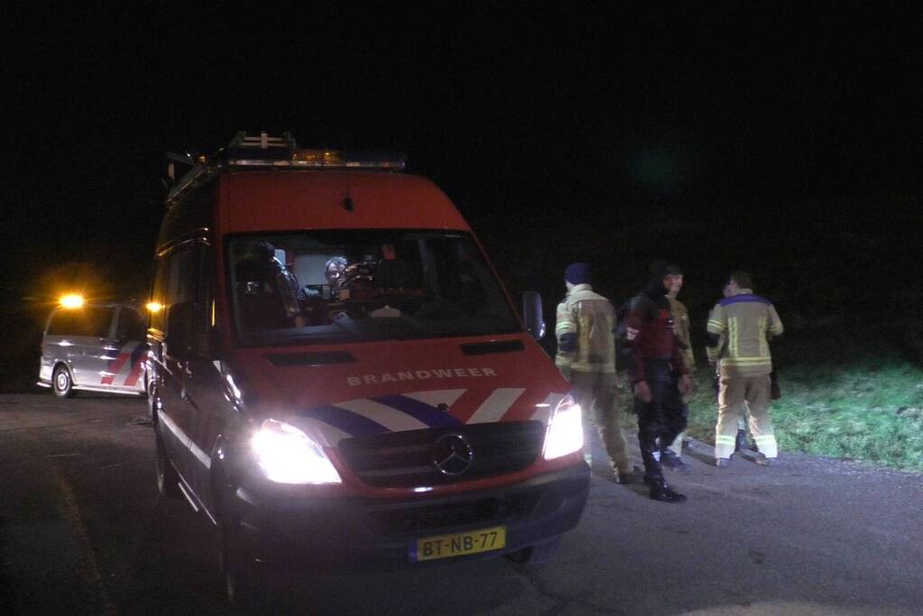 Auto aangetroffen in sloot