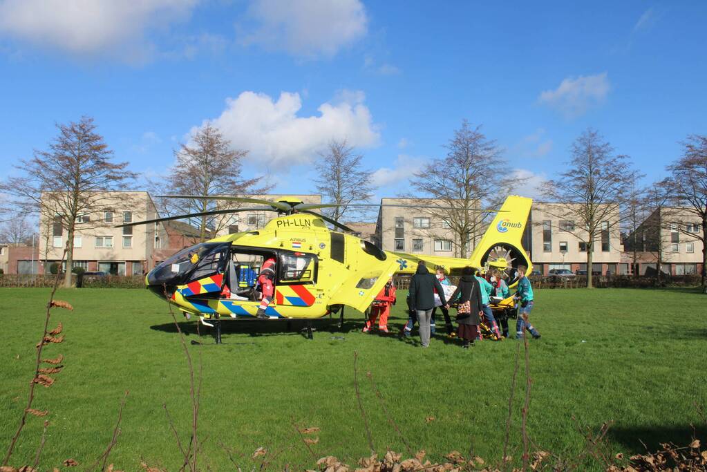 Veel bekijks bij inzet traumahelikopter