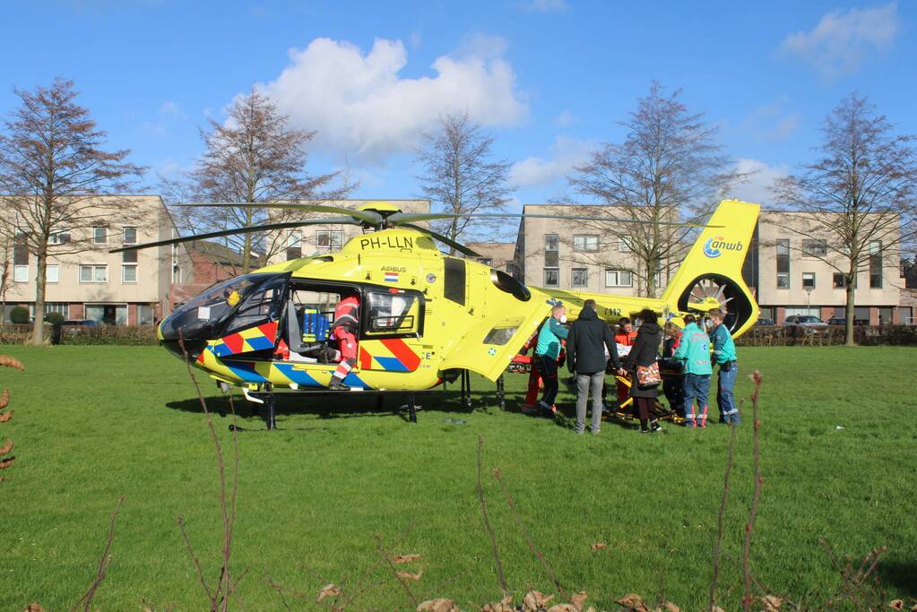 Veel bekijks bij inzet traumahelikopter