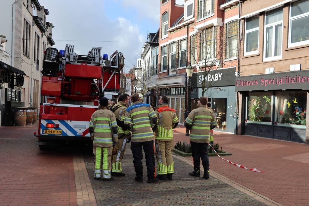 Centrum afgezet vanwege gevaarlijke situatie