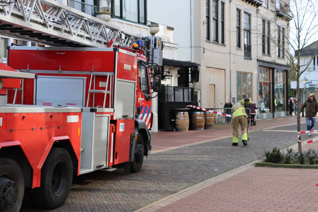 Centrum afgezet vanwege gevaarlijke situatie