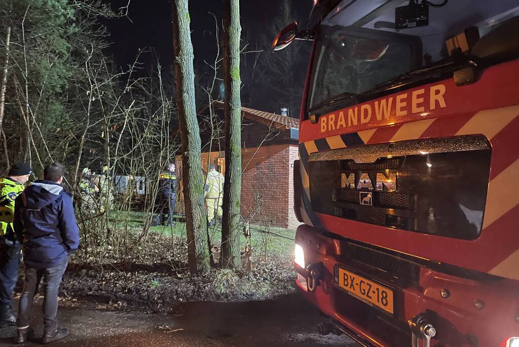 Brand in chalet snel geblust