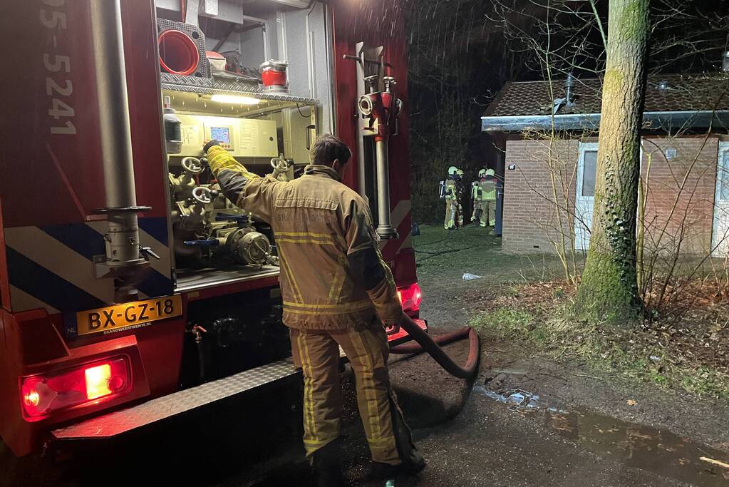 Brand in chalet snel geblust