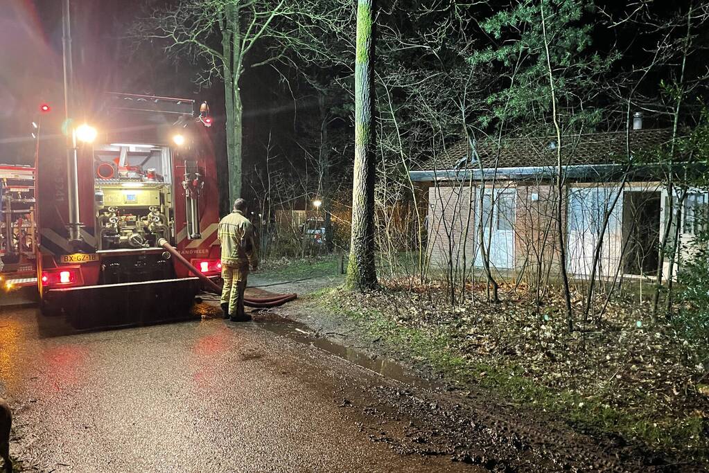 Brand in chalet snel geblust
