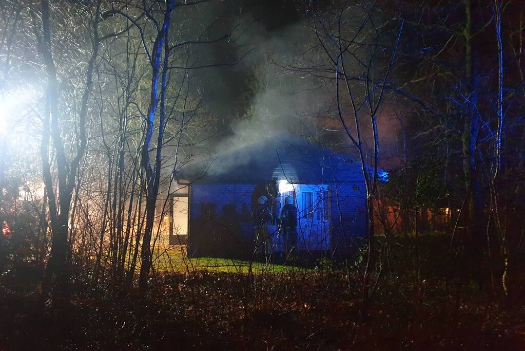 Brand in chalet snel geblust