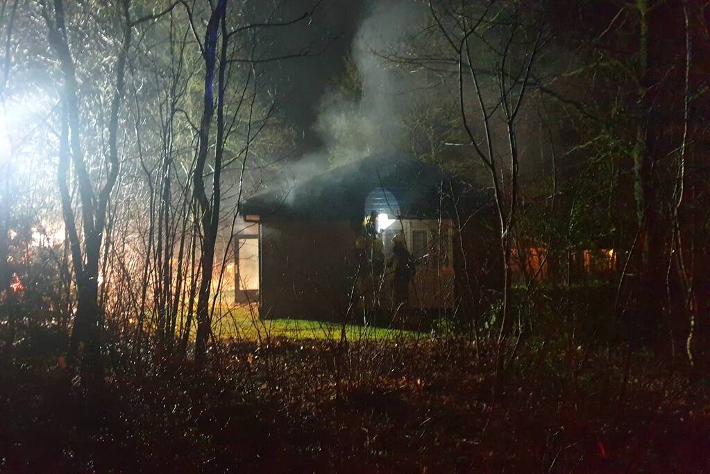 Brand in chalet snel geblust