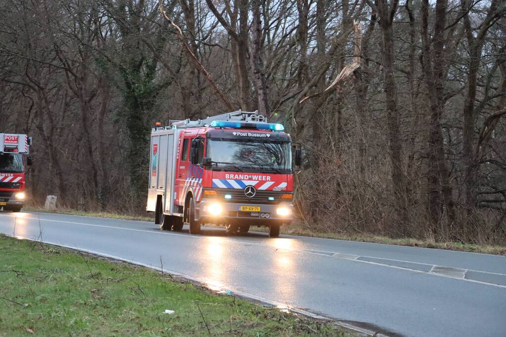 Ongeval bij stormschade melding
