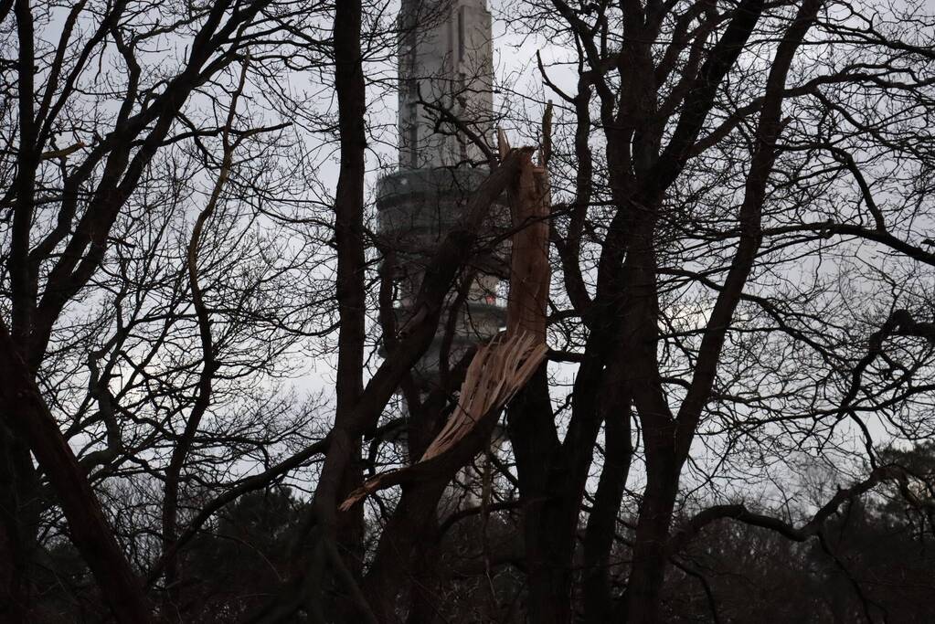Ongeval bij stormschade melding