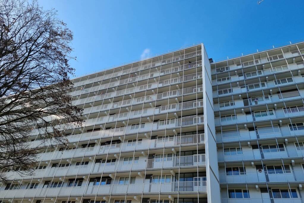 Brand op 12e verdieping van Eisenhouwerflat