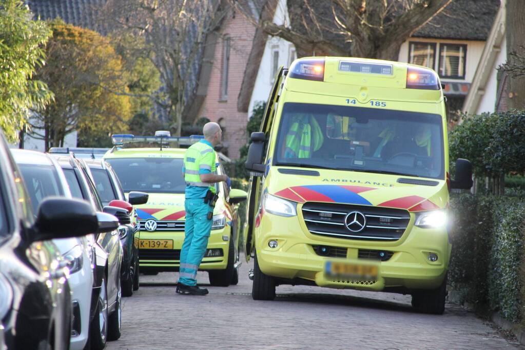 Persoon gewond na val van ladder