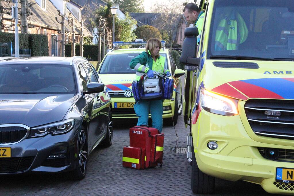 Persoon gewond na val van ladder