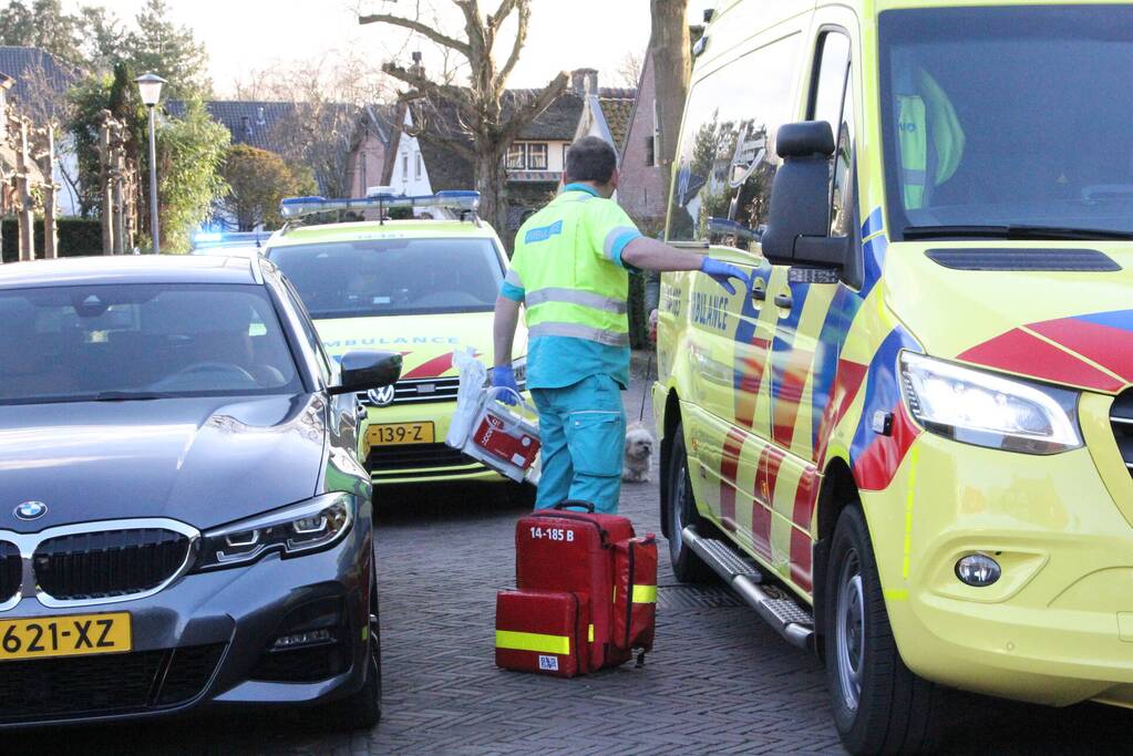 Persoon gewond na val van ladder