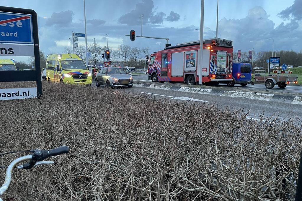 Traumahelikopter landt voor ongeval