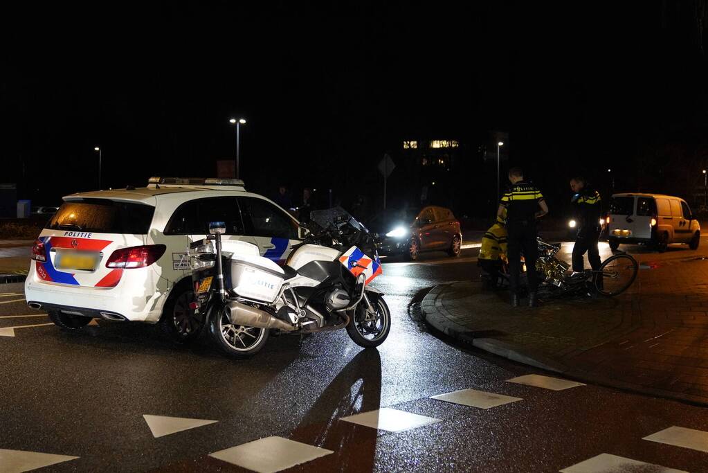Fietser gaat onderuit en raakt gewond