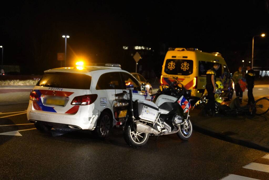 Fietser gaat onderuit en raakt gewond