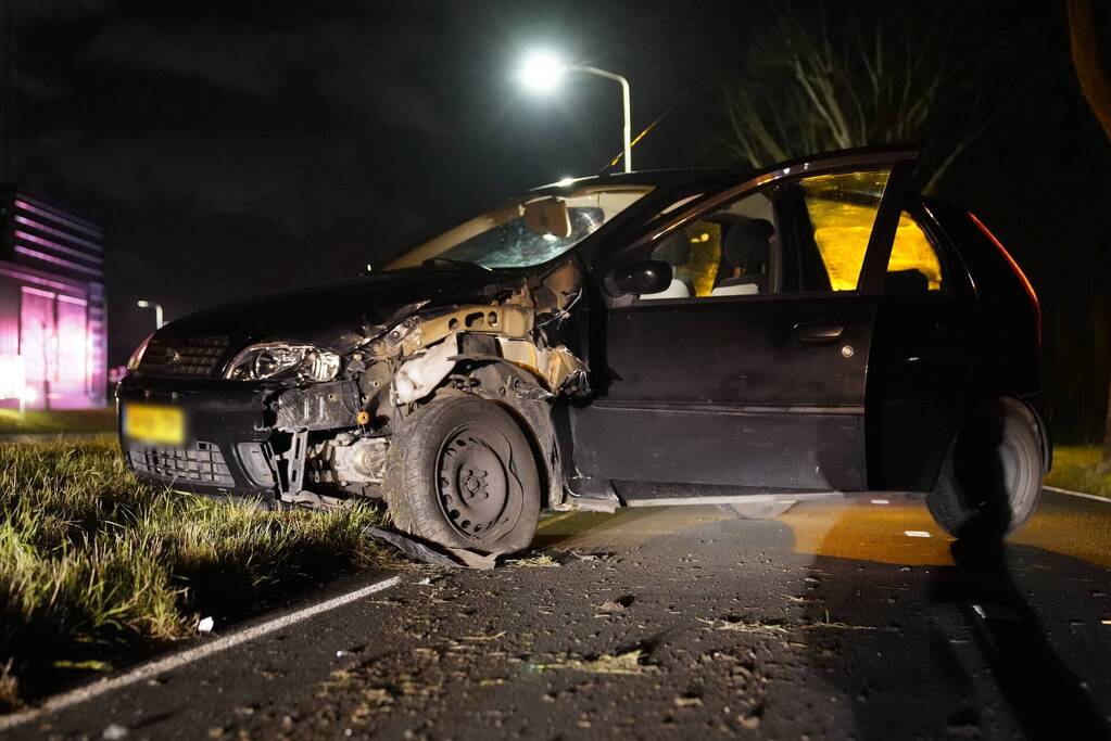 Bestuurder aangehouden na eenzijdig ongeval