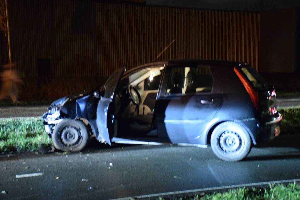 Bestuurder aangehouden na eenzijdig ongeval