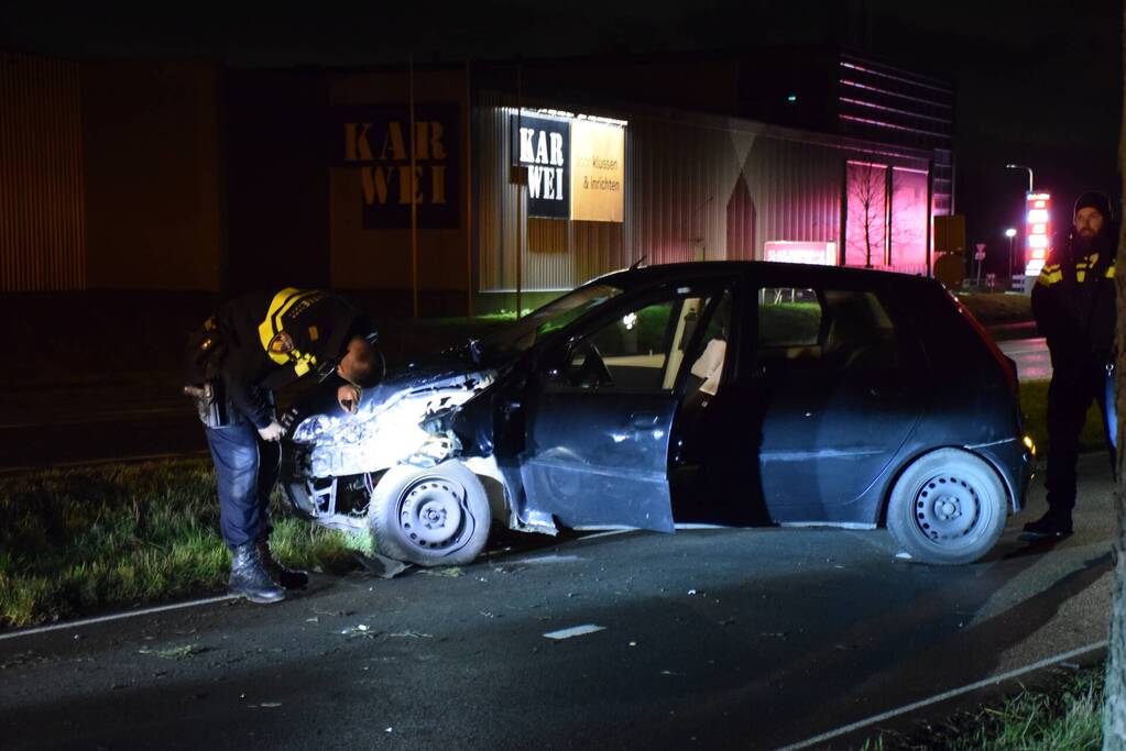 Bestuurder aangehouden na eenzijdig ongeval