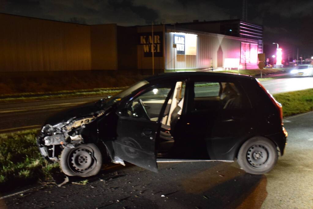 Bestuurder aangehouden na eenzijdig ongeval