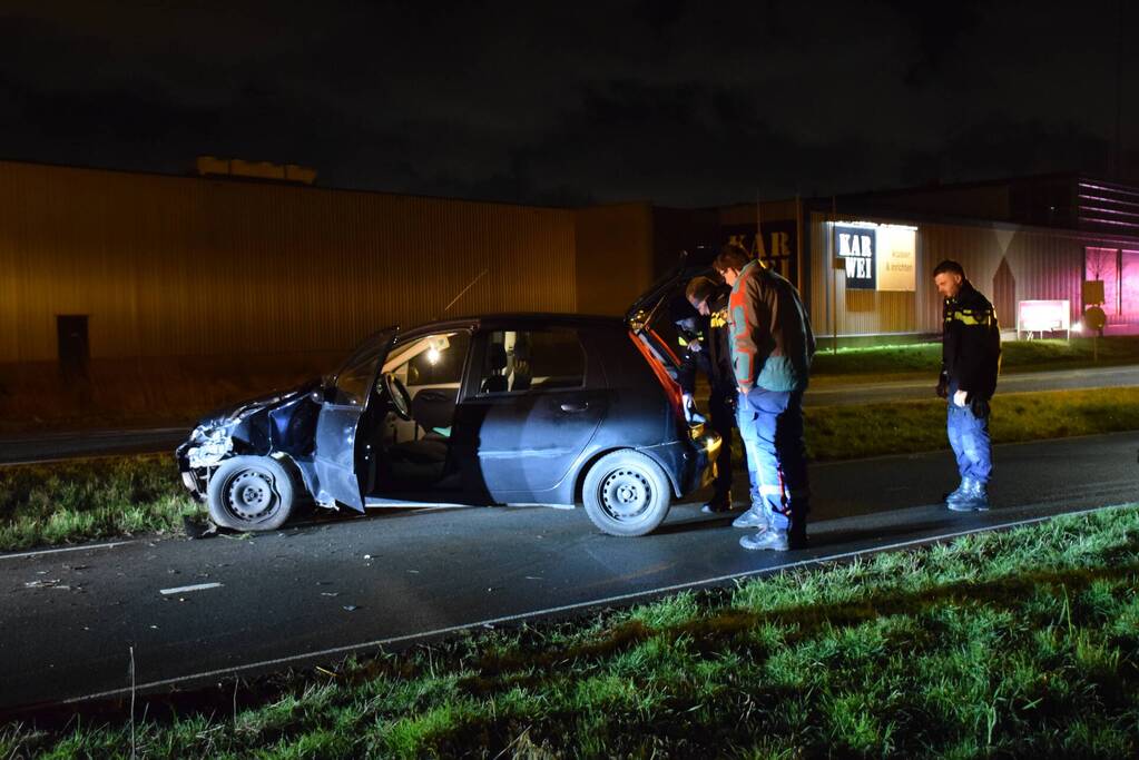 Bestuurder aangehouden na eenzijdig ongeval