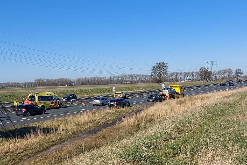 Gewonde bij ongeval op snelweg