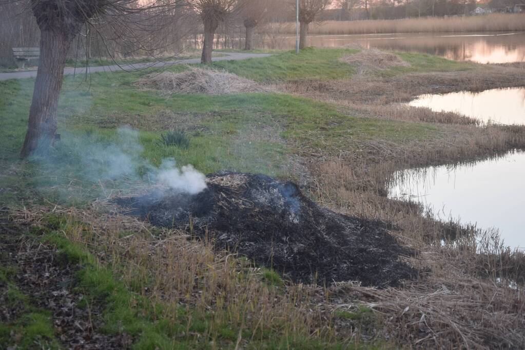 Opnieuw riet in brand gestoken bij Kaaskenswater