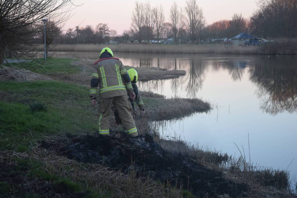 Opnieuw riet in brand gestoken bij Kaaskenswater