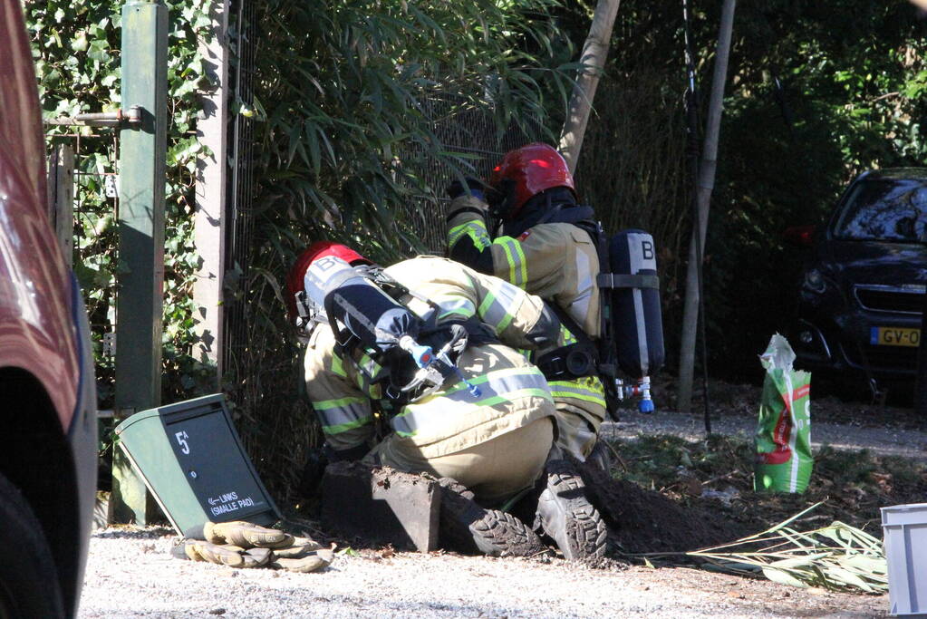 Gaslekkage geraakt bij slaan van paaltje