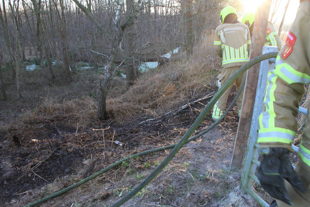 Brand in natuurgebied