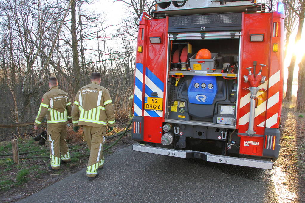 Brand in natuurgebied