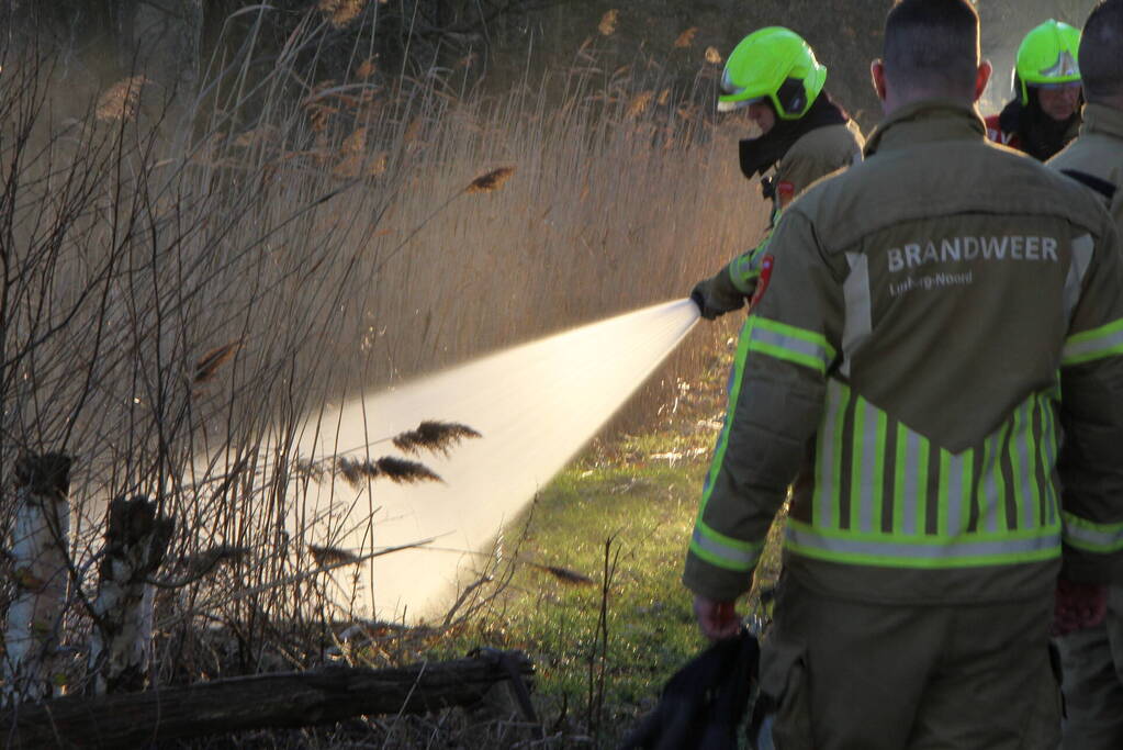 Brand in natuurgebied