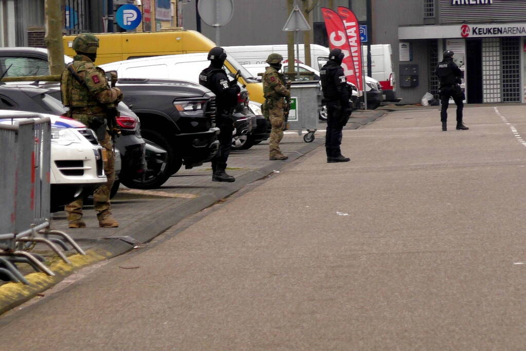 Militairen bewaken extra beveiligde rechtbank inzake Marengo-proces