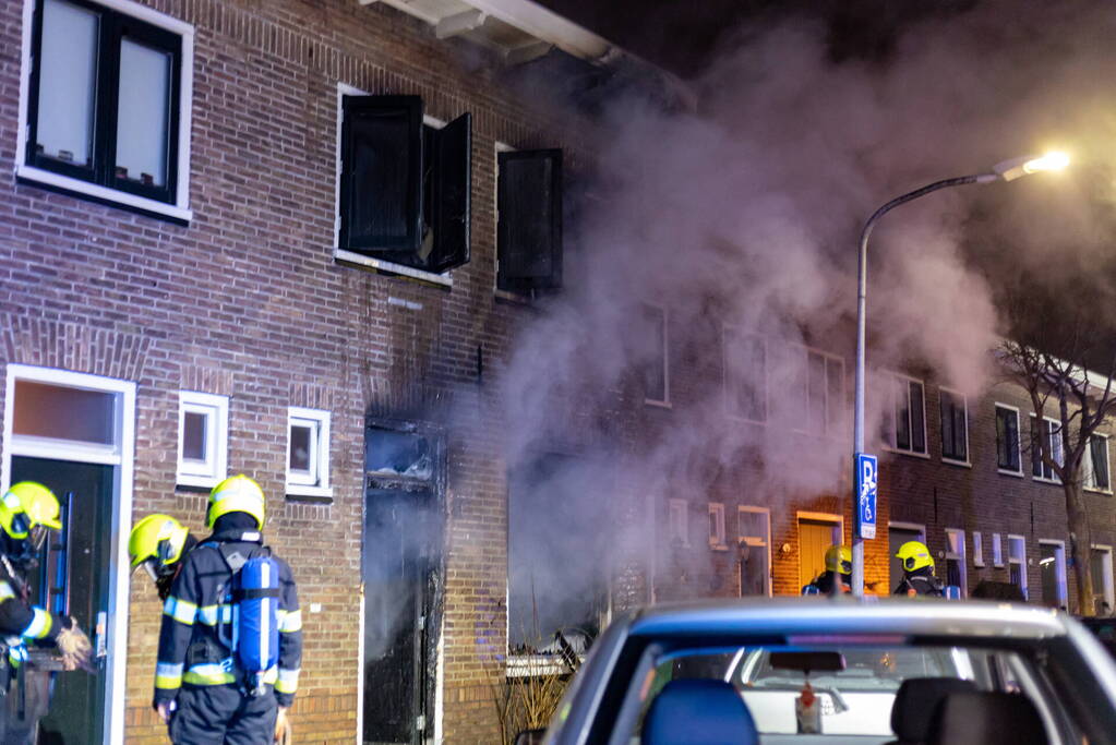 Woning volledig uitgebrand