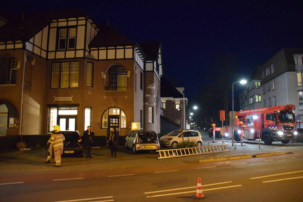 Brand op dak door werkzaamheden