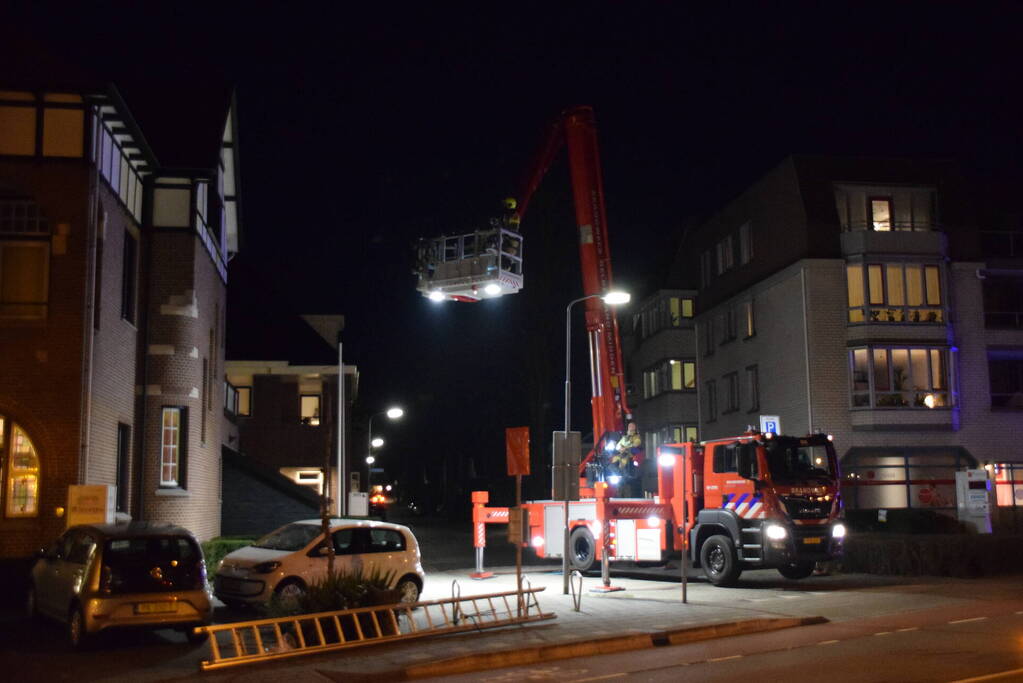 Brand op dak door werkzaamheden