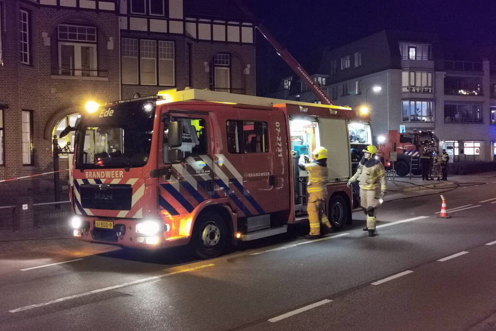 Brand op dak door werkzaamheden