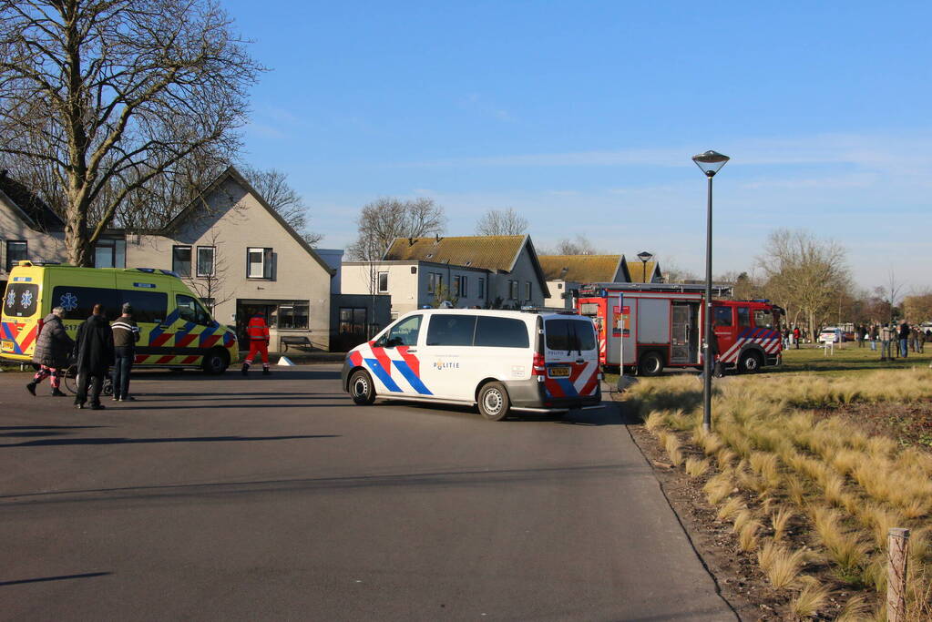 Traumahelikopter trekt veel bekijks