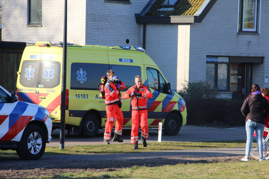 Traumahelikopter trekt veel bekijks