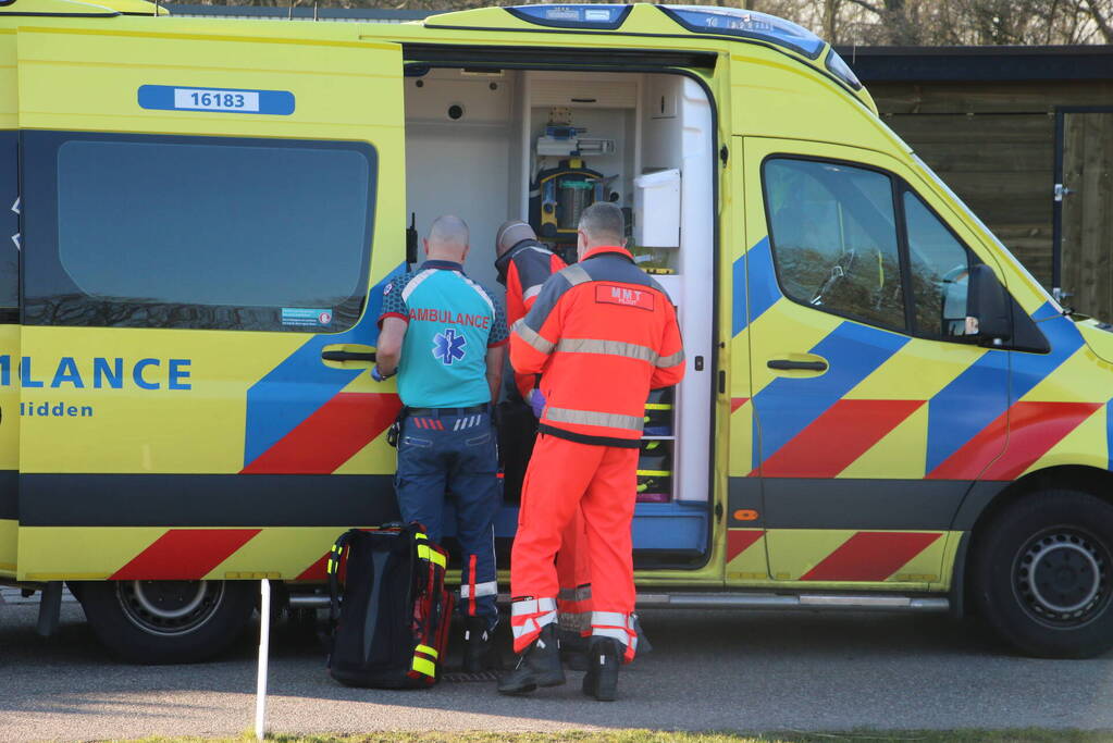 Traumahelikopter trekt veel bekijks