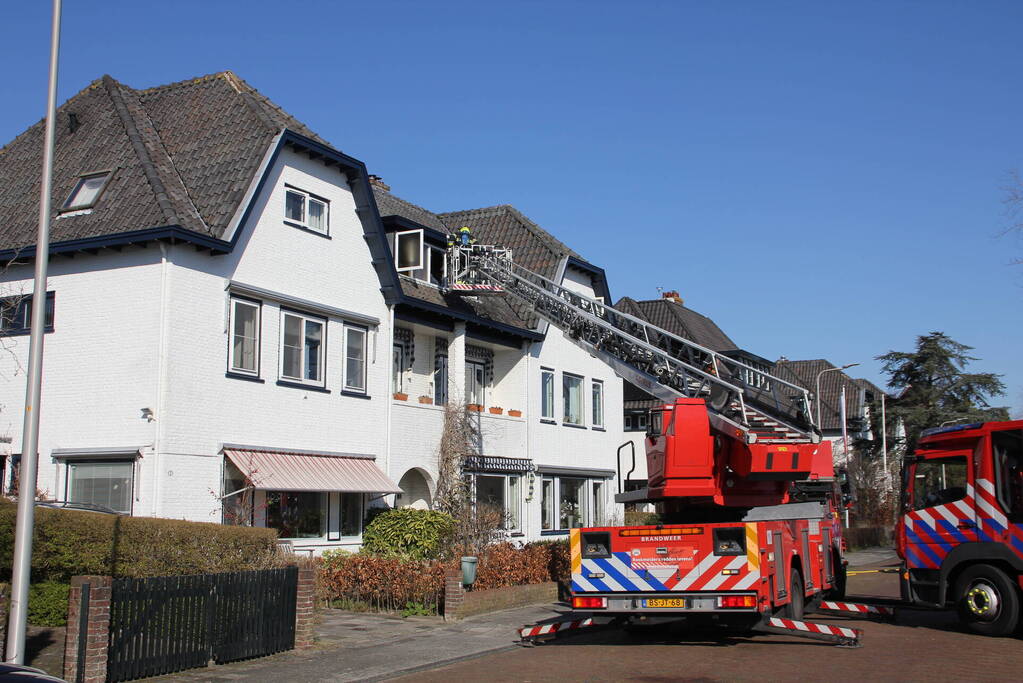 Brand in dakkapel van villawoning