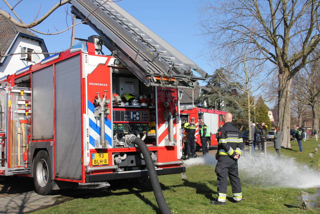 Brand in dakkapel van villawoning